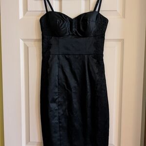Guess Black Midi Dress with Straps